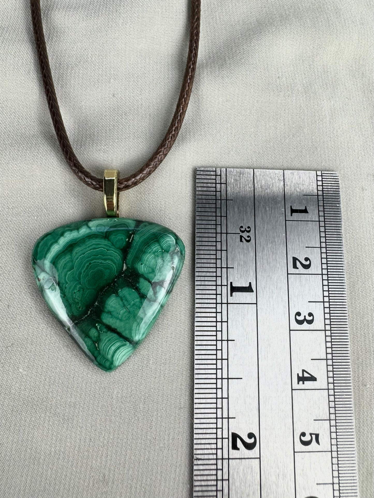 Malachite Pendant Necklace