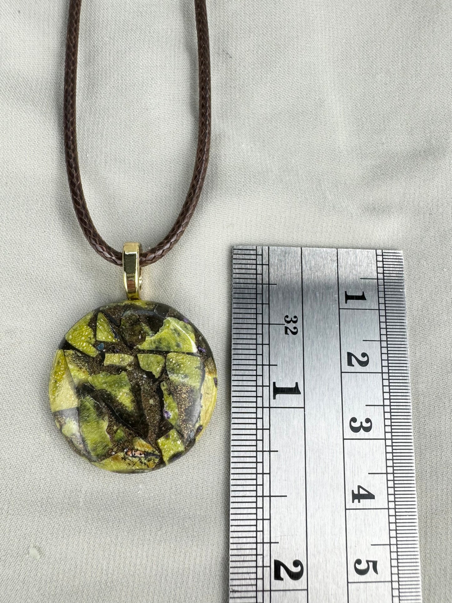 Atlantasite & Copper Pendant Necklace