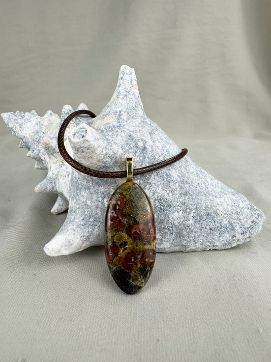 Peanut Jasper Pendant Necklace