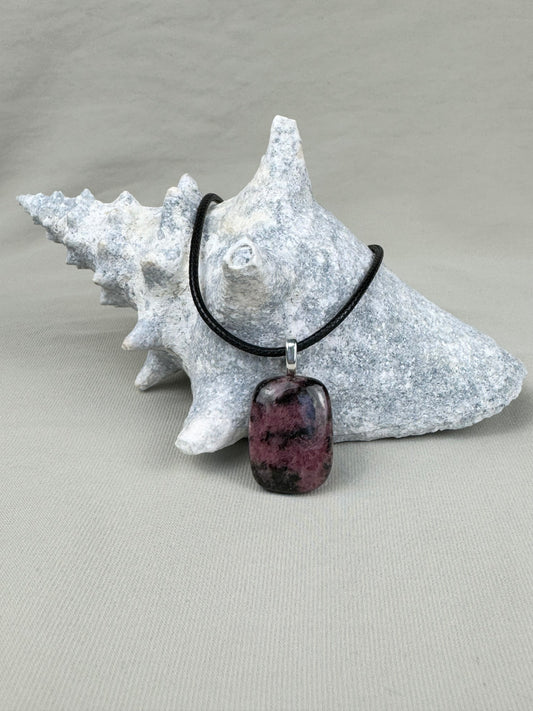 Rhodonite Pendant Necklace