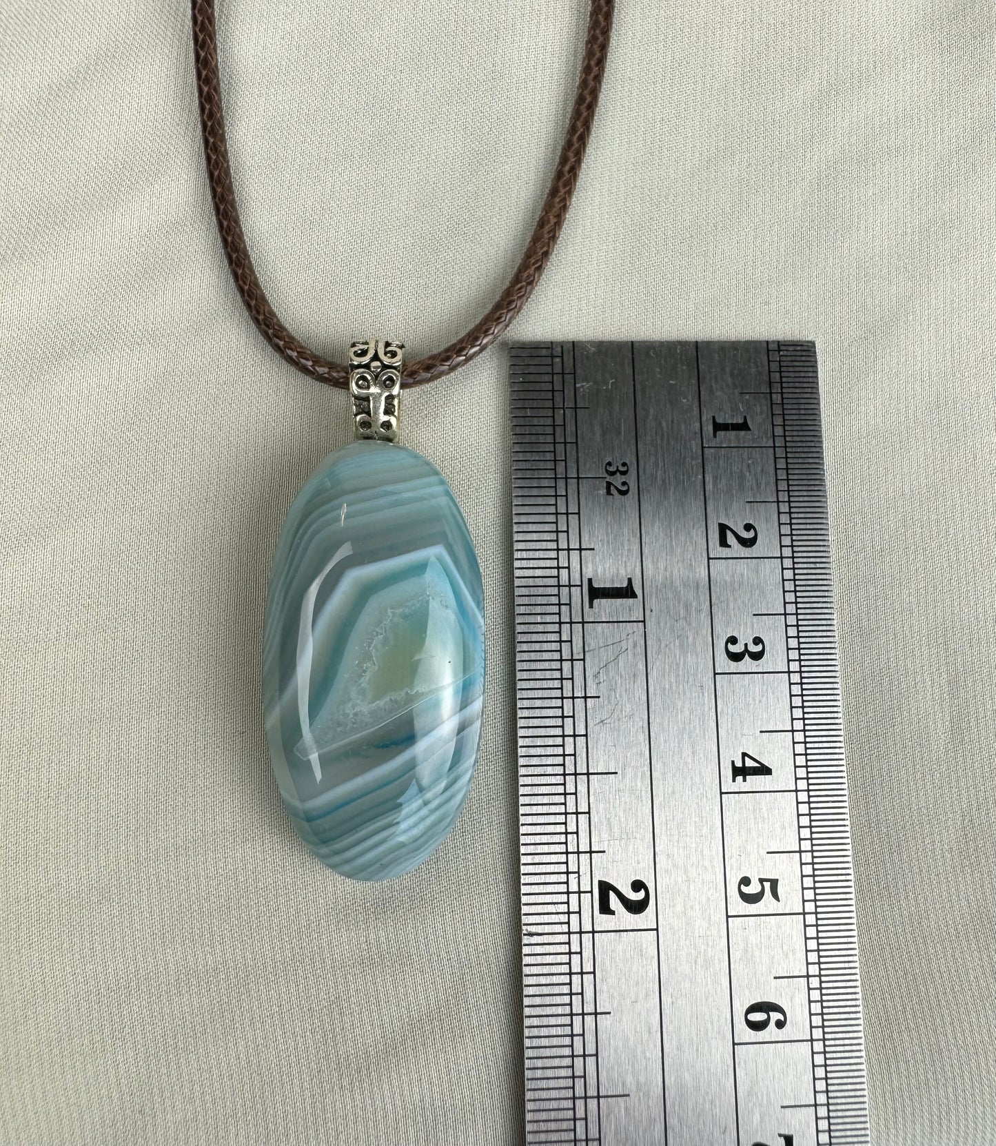 Dragon Vein Agate Pendant Necklace