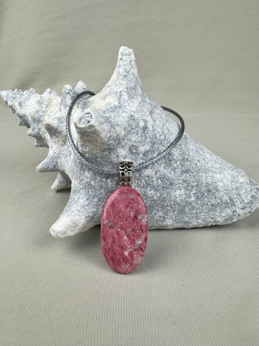 Thulite Pendant Necklace