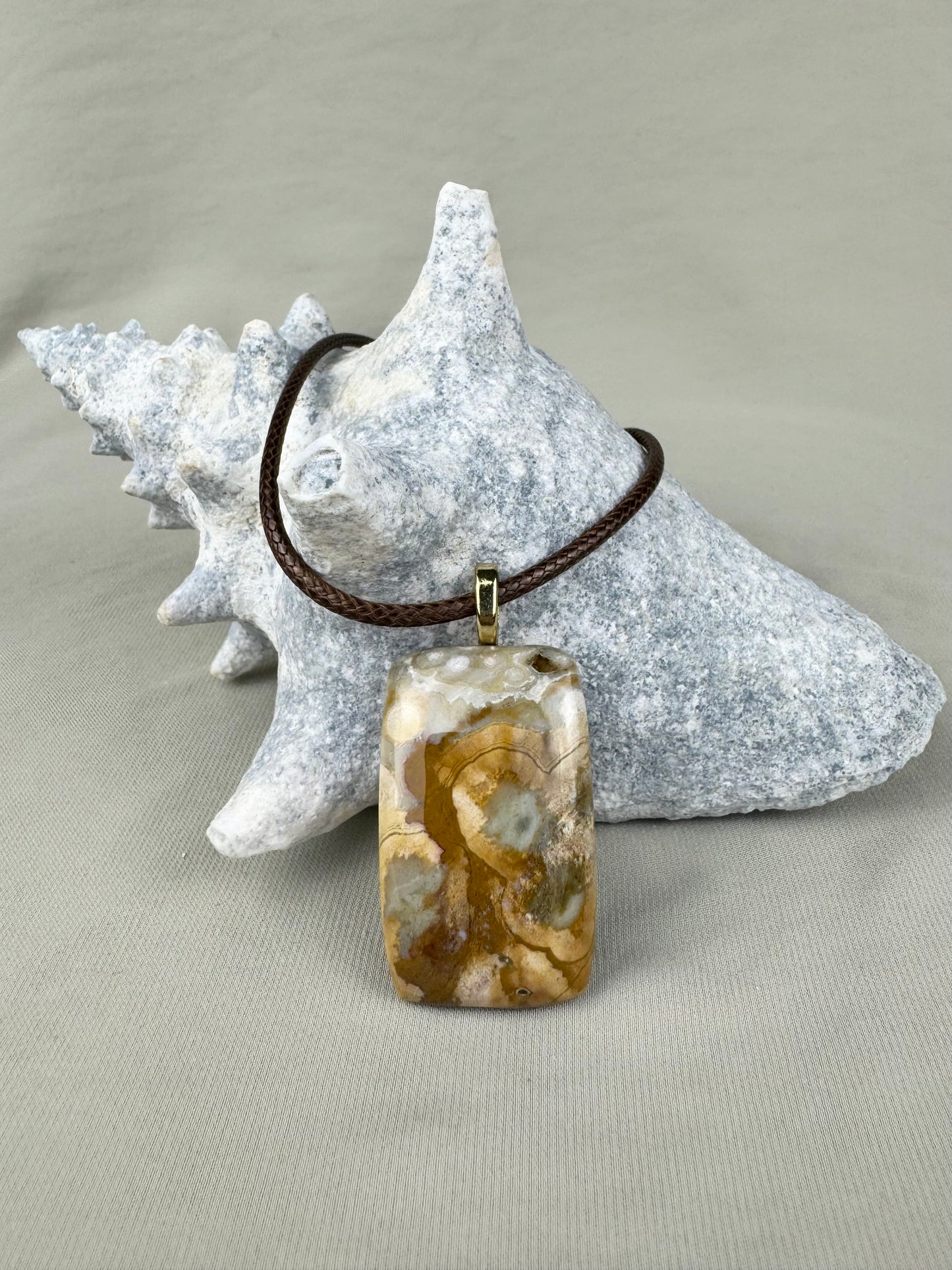 Ocean Jasper Pendant Necklace