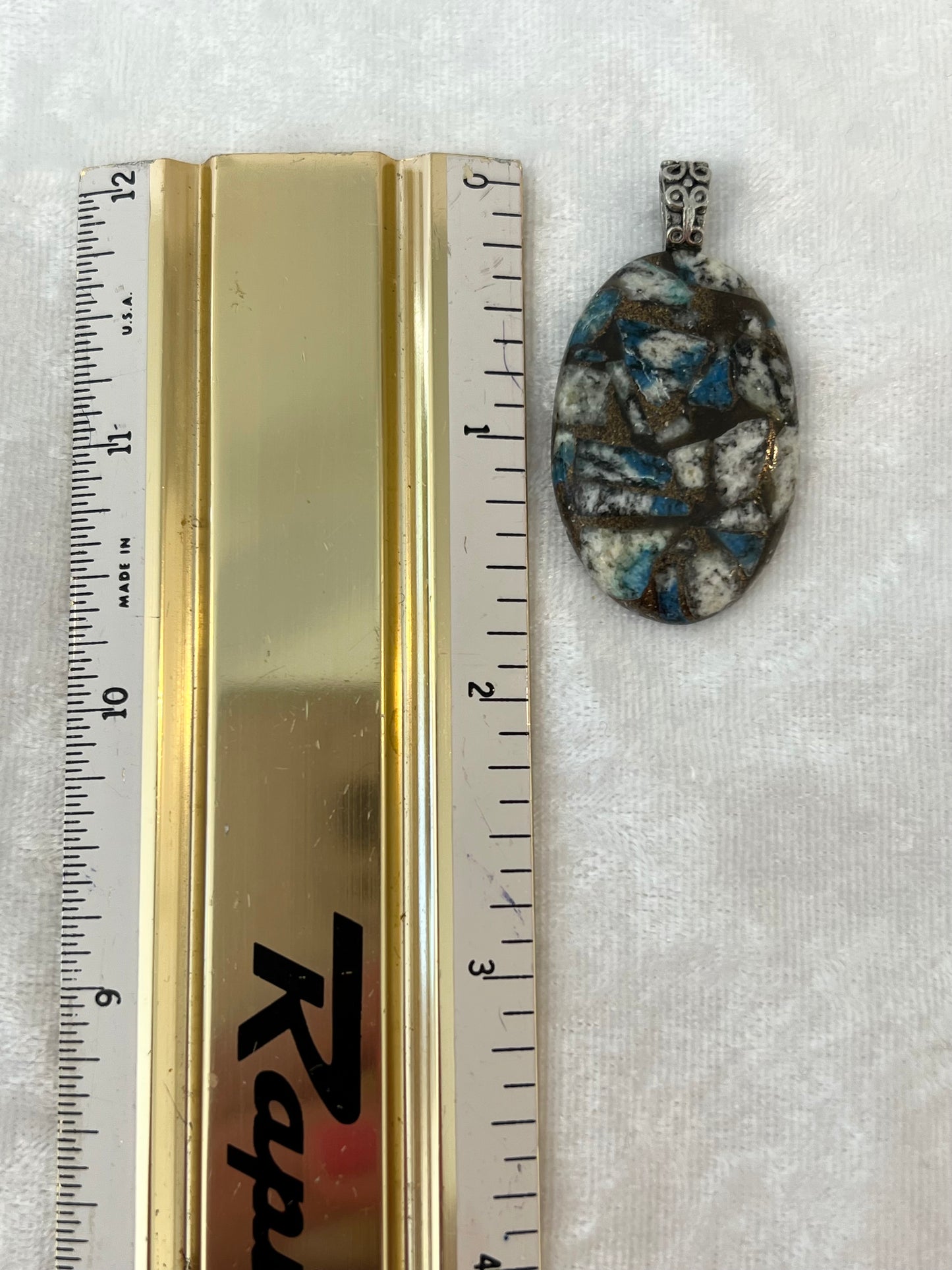 K2 Jasper & Copper Pendant Necklace