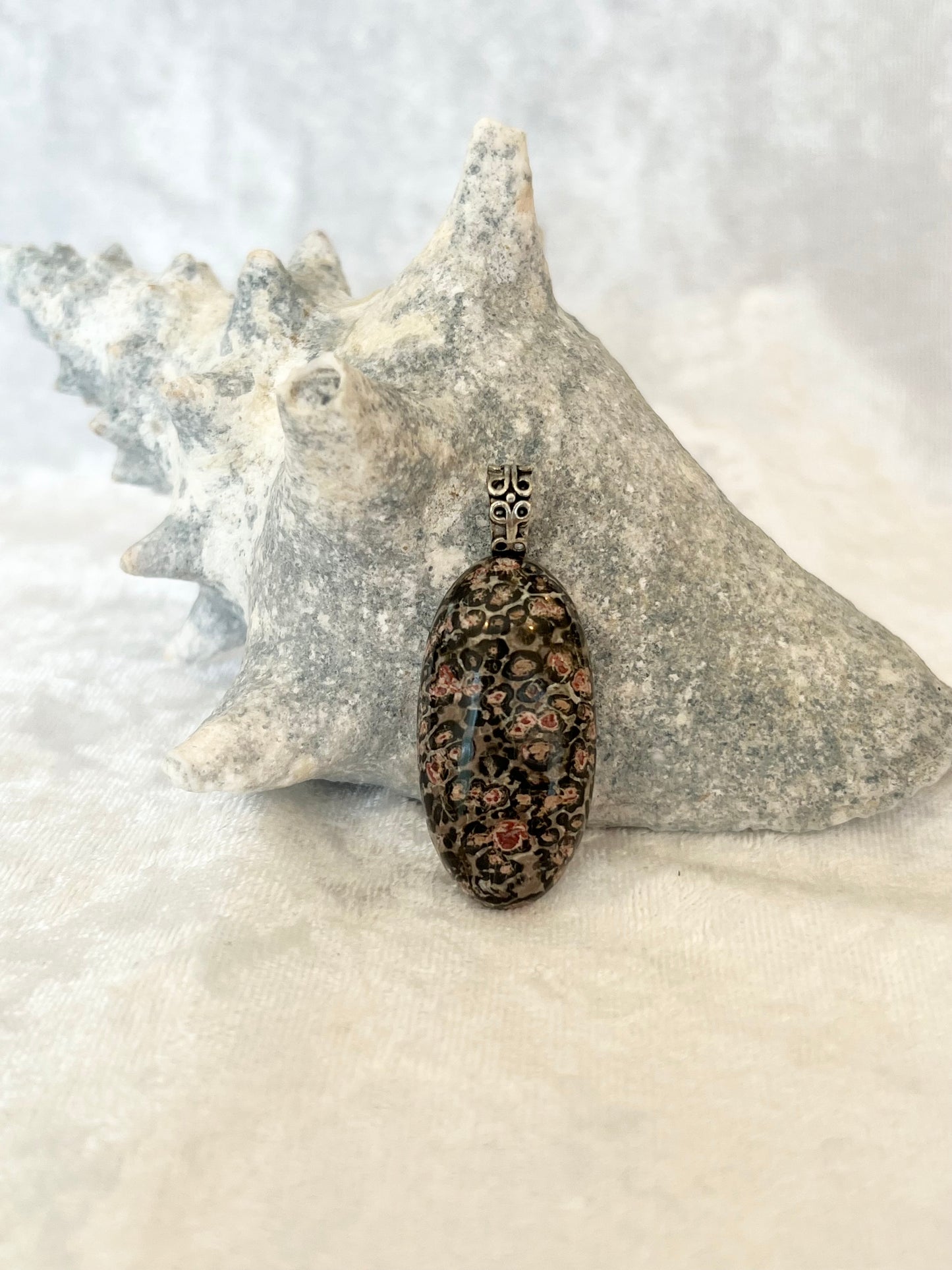 Leopard Jasper Pendant Necklace