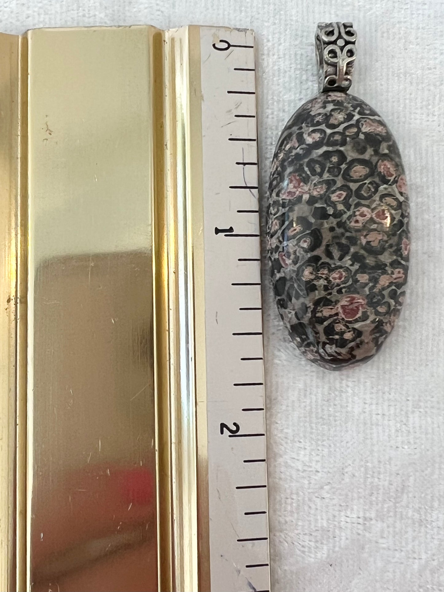 Leopard Jasper Pendant Necklace