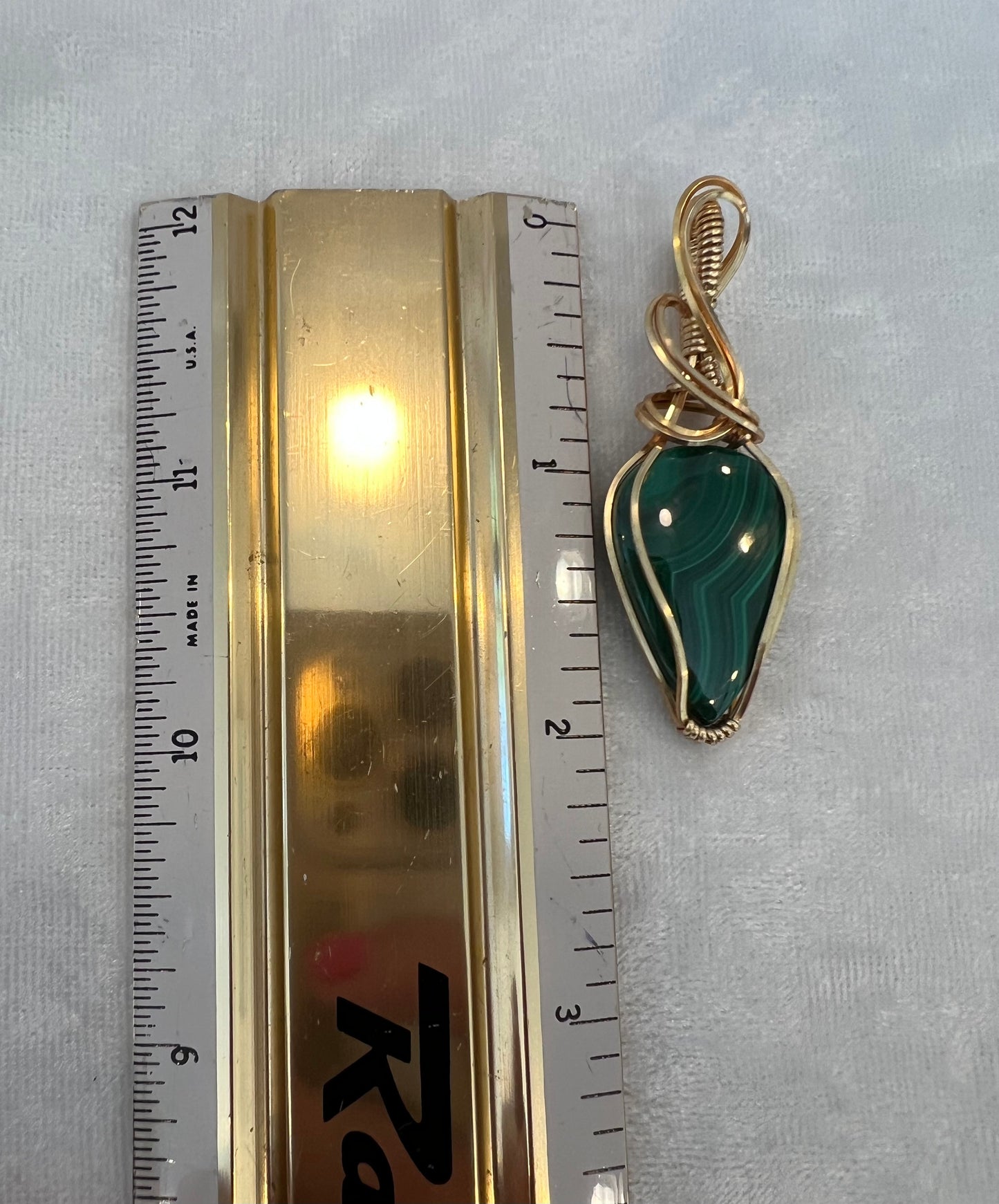 Malachite Pendant Necklace