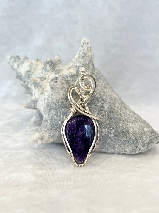 Charoite Pendant Necklace