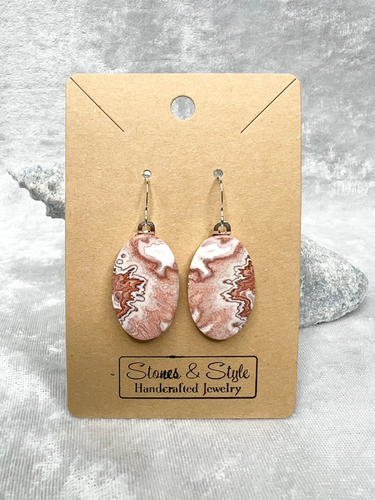 Crazy Lace Agate Earrings