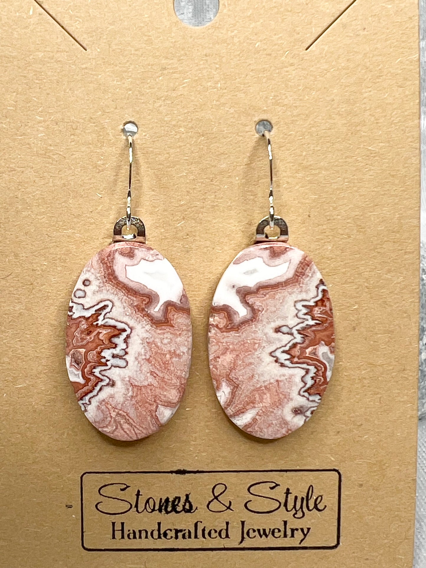 Crazy Lace Agate Earrings