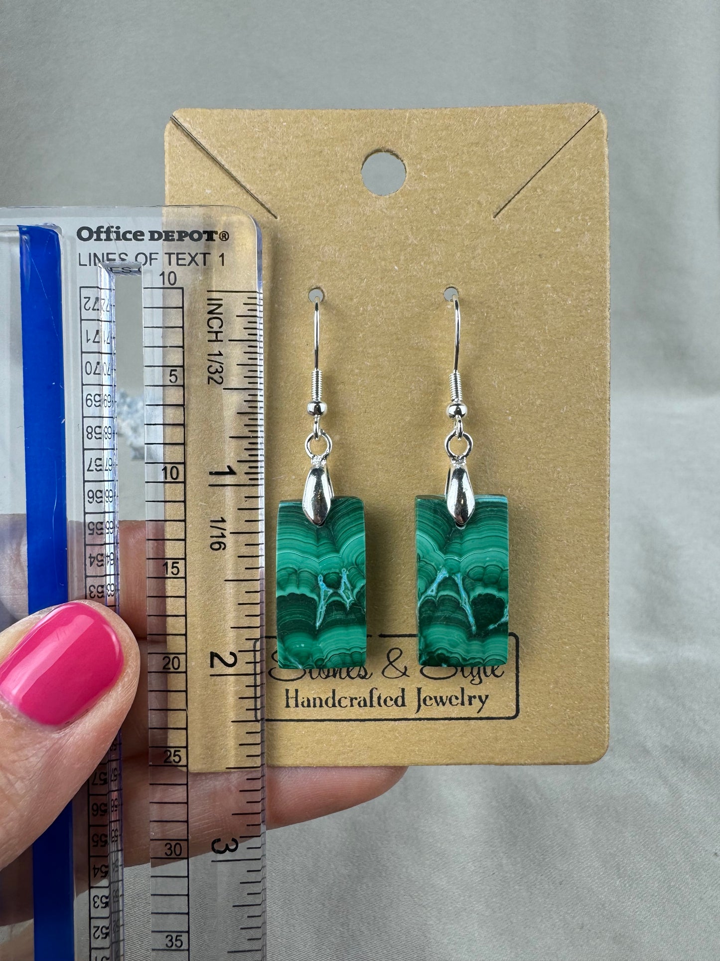 Malachite Earrings