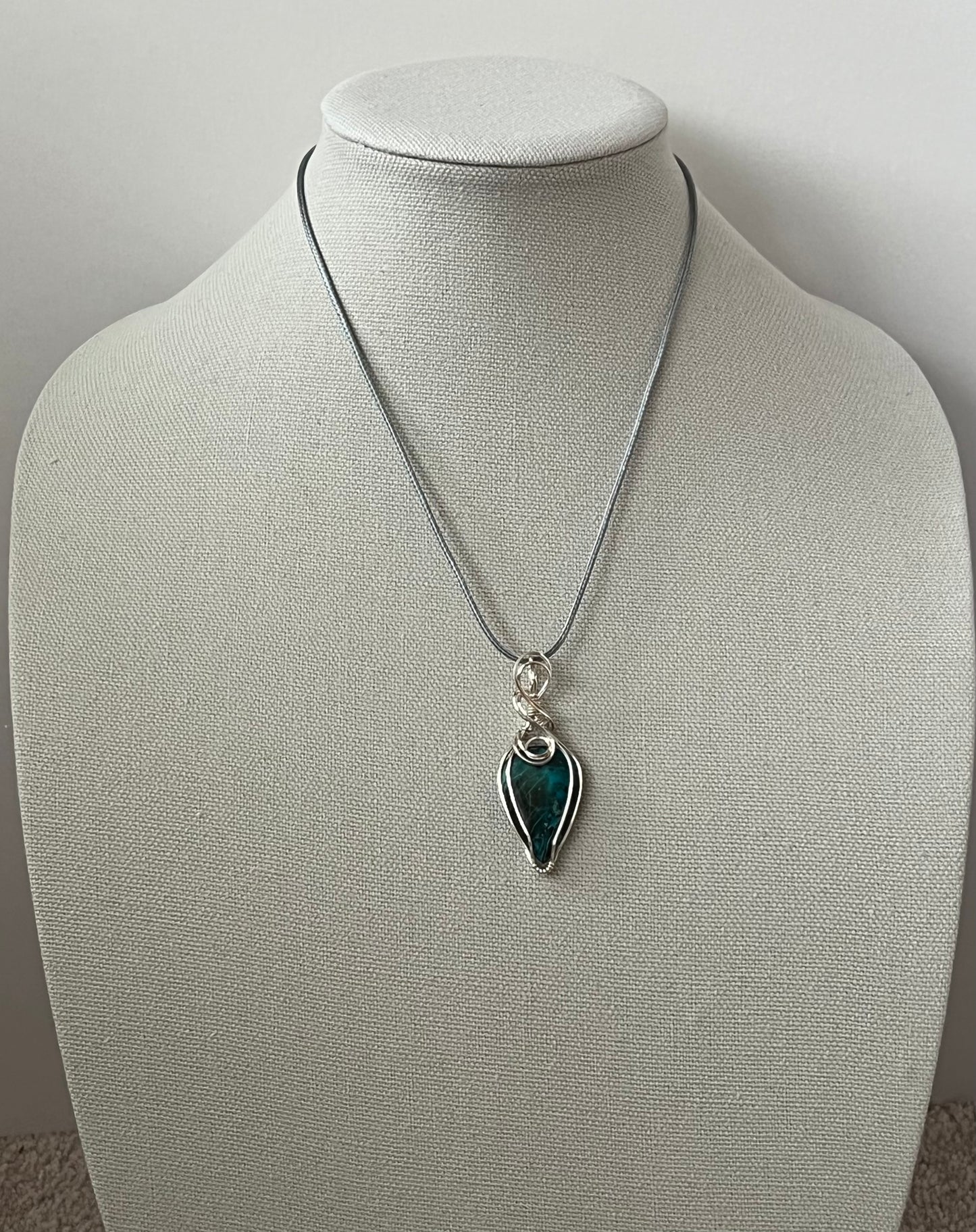 Shattuckite Pendant Necklace