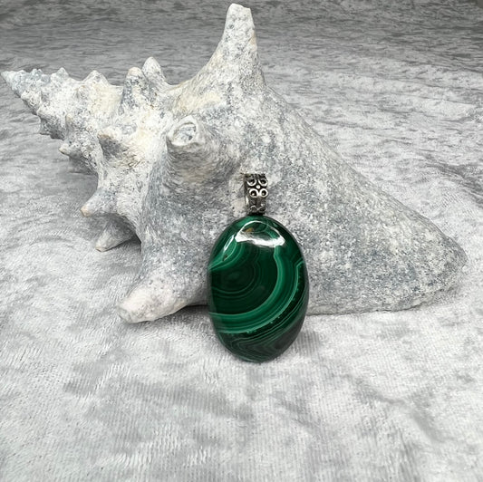 Malachite Pendant Necklace