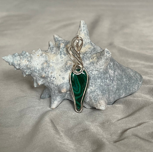 Malachite Pendant Necklace