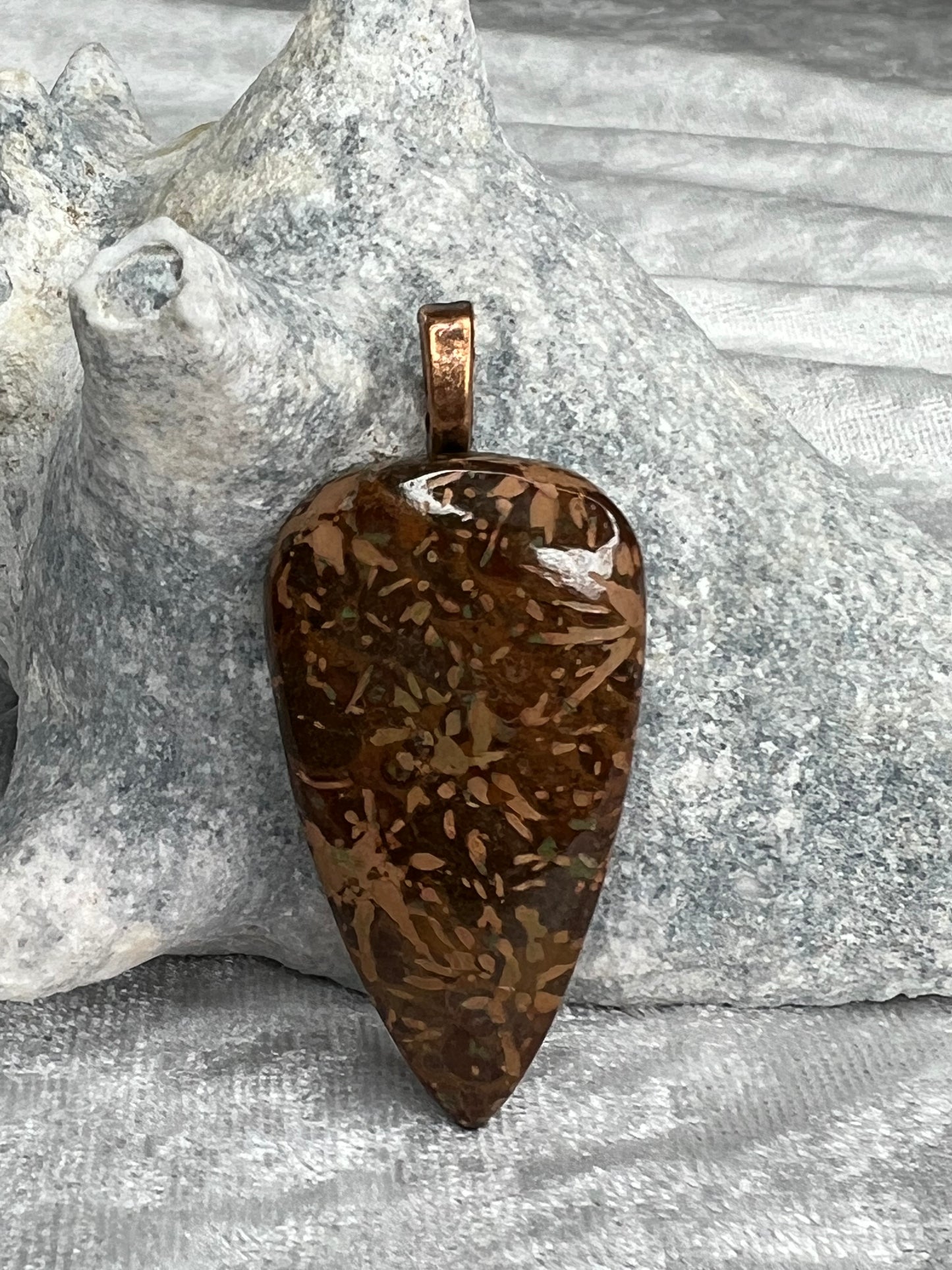 Spider Jasper Pendant Necklace