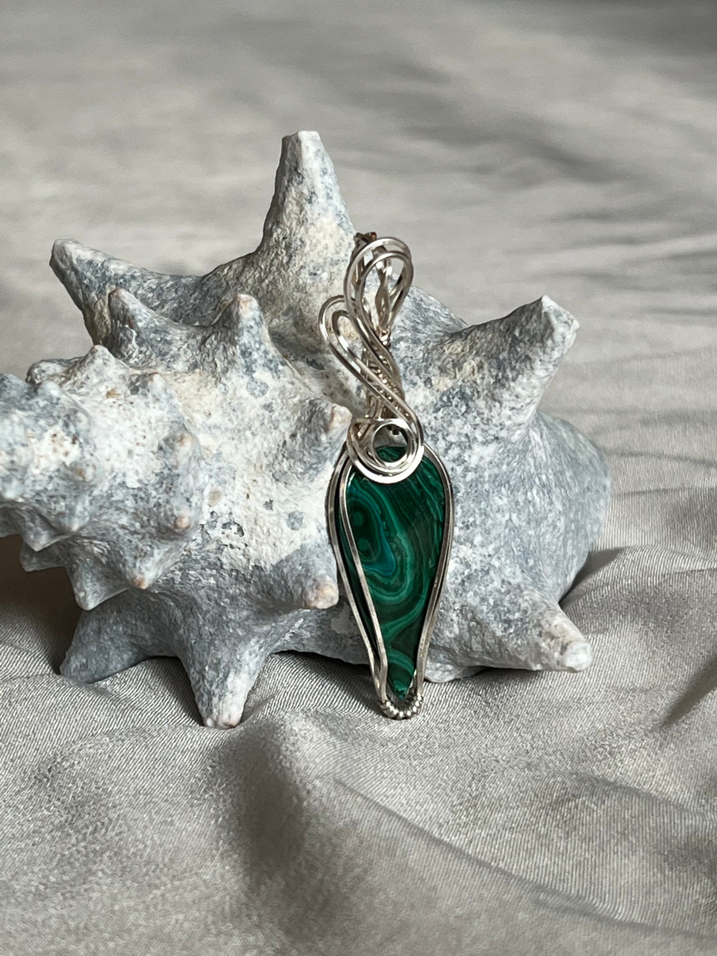 Malachite Pendant Necklace