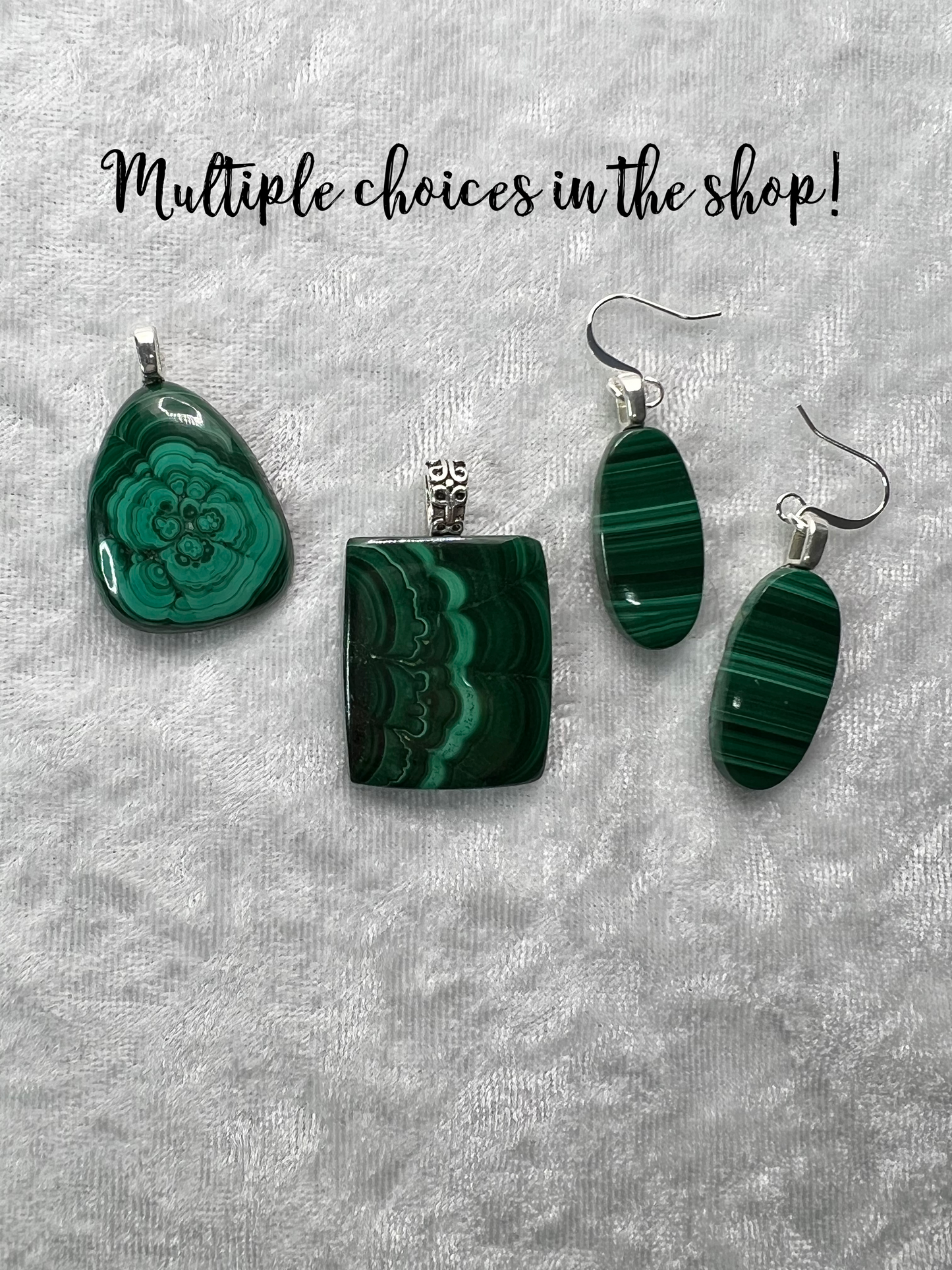 Malachite Pendant Necklace