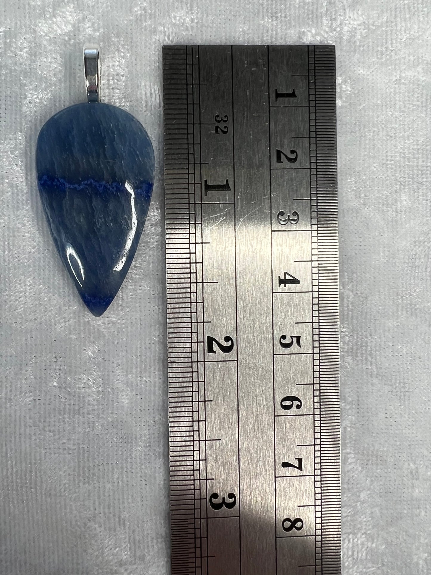 Blue Quartz Pendant Necklace