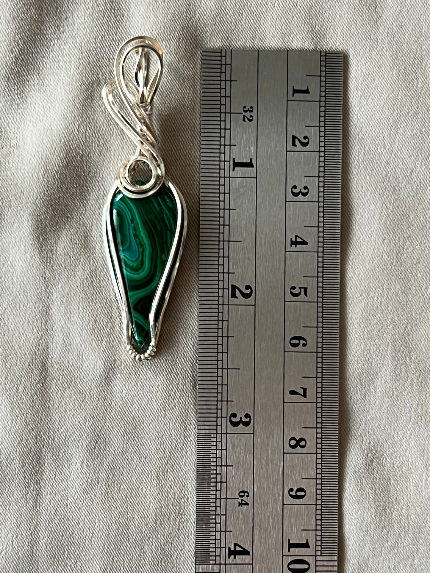 Malachite Pendant Necklace