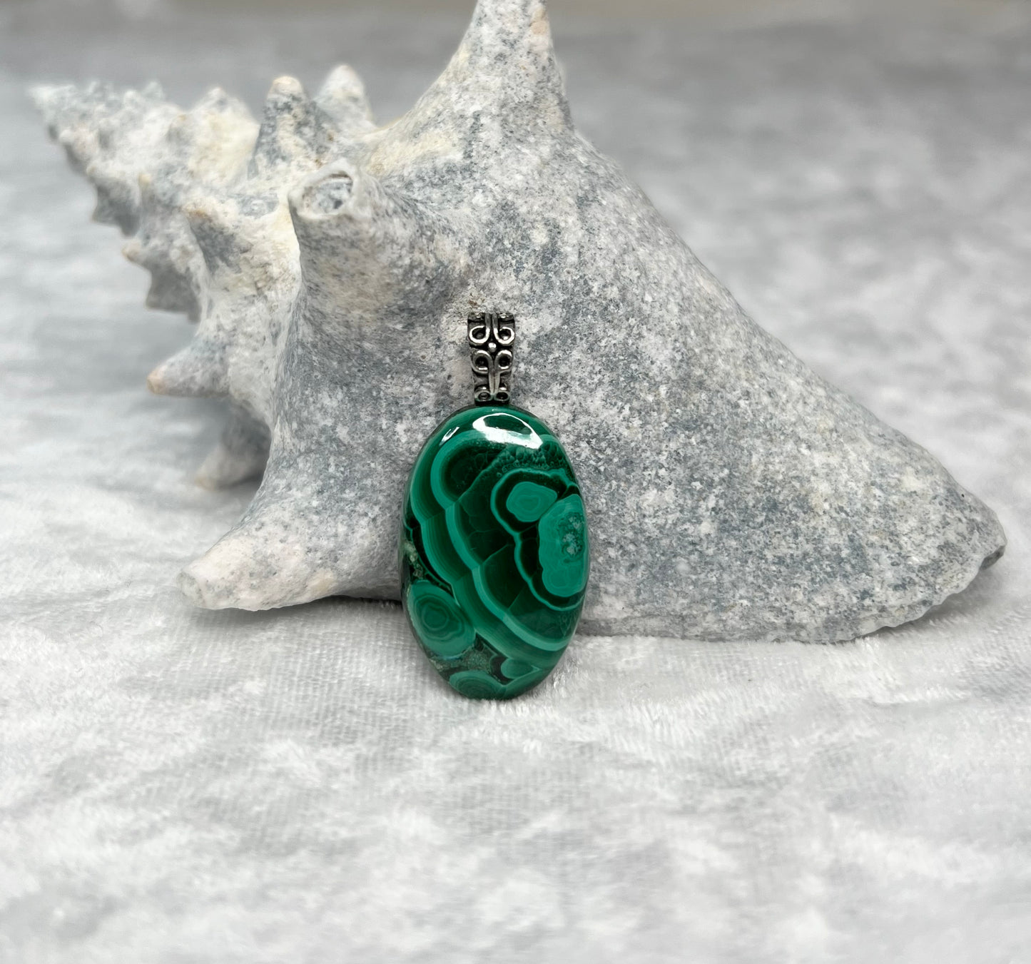 Malachite Pendant Necklace