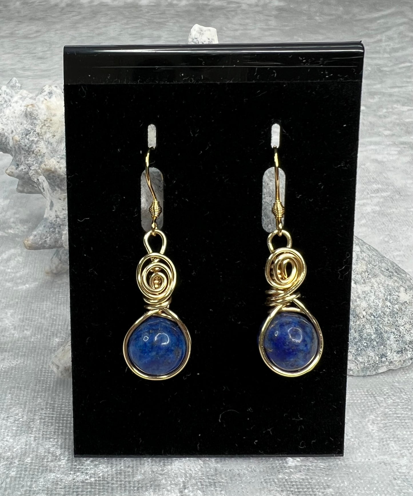 Lapis Lazuli & Gold Earrings