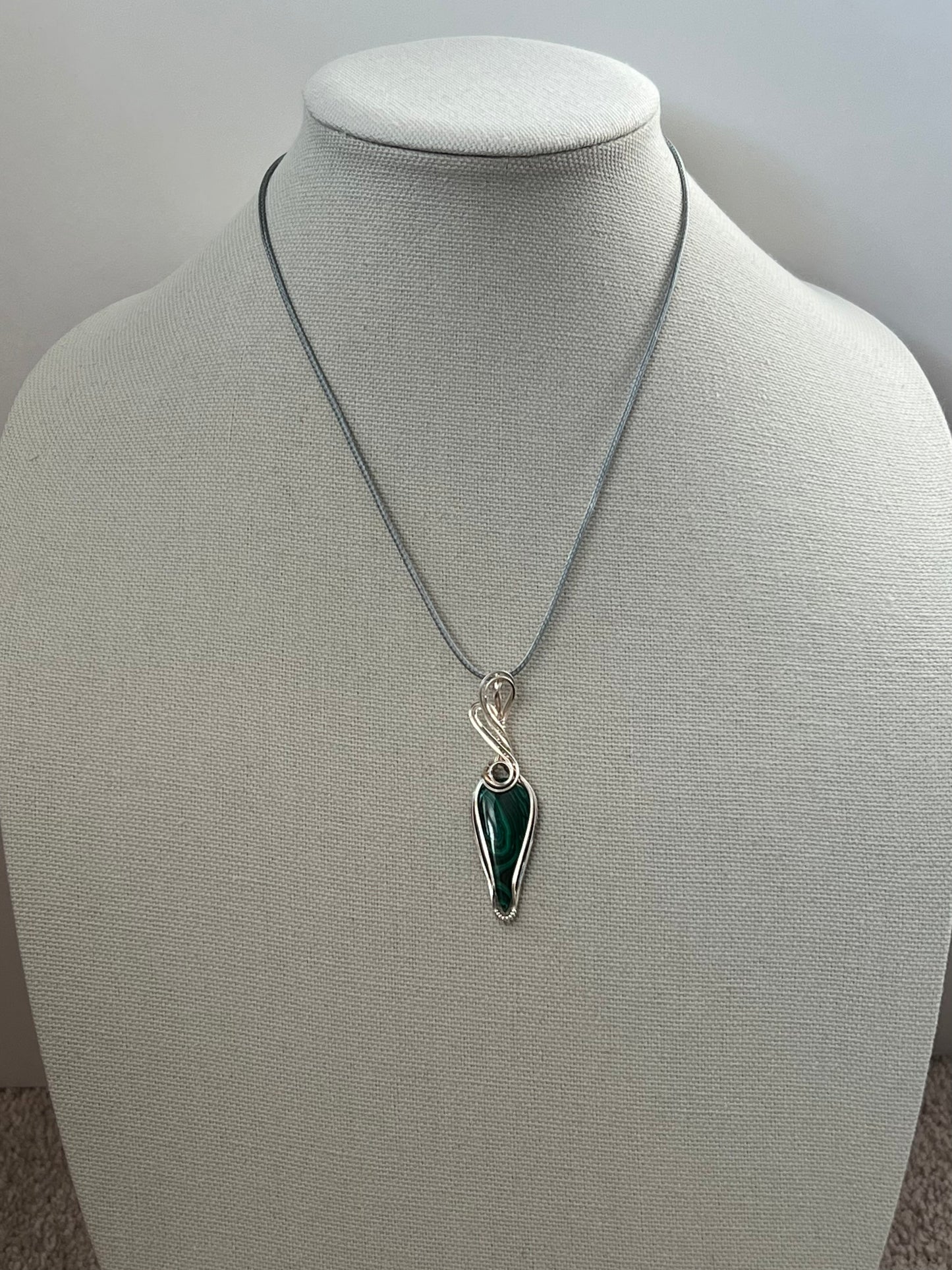 Malachite Pendant Necklace