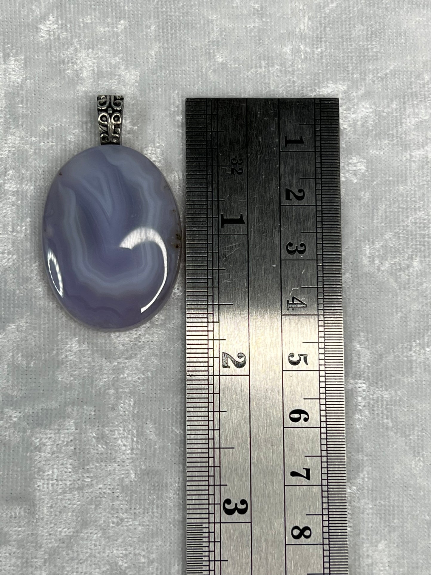 Purple Moss Agate Pendant Necklace