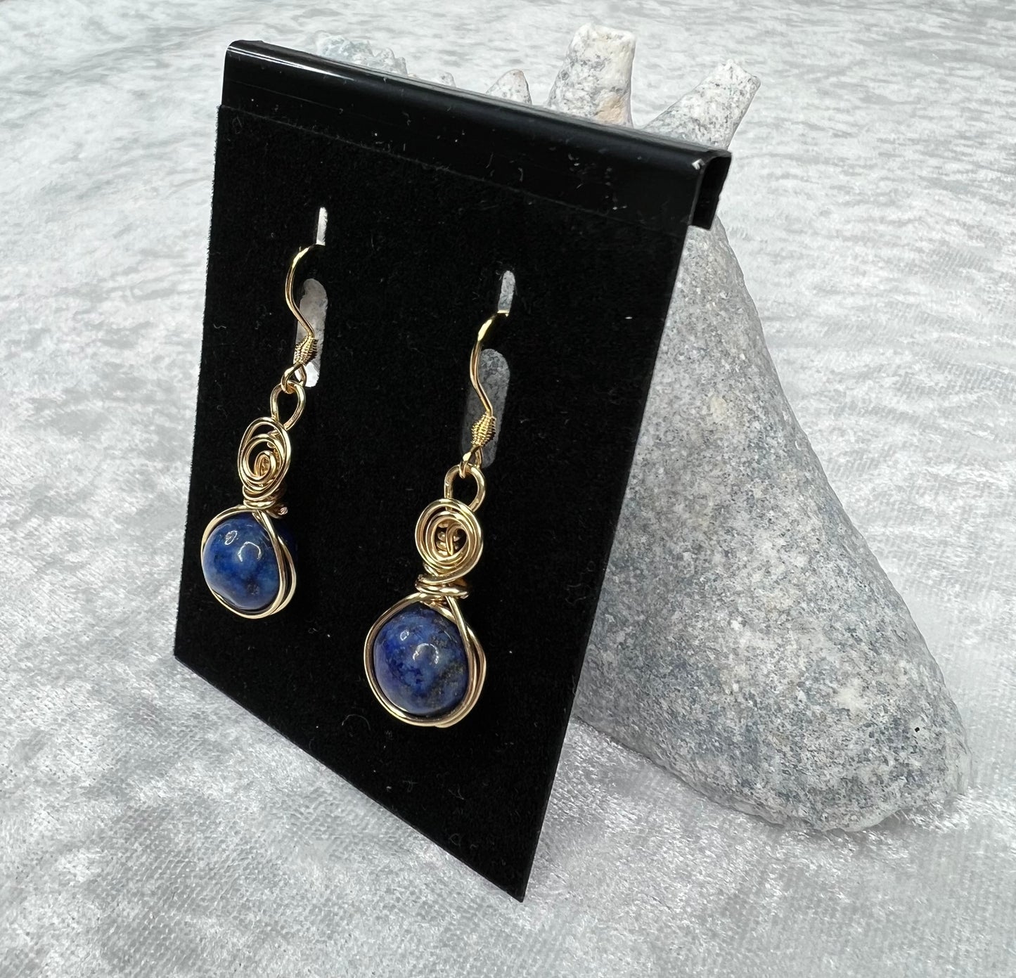 Lapis Lazuli & Gold Earrings