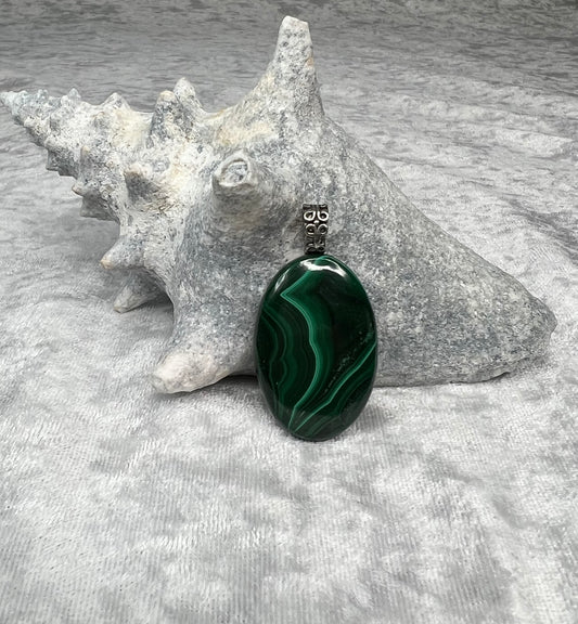 Malachite Pendant Necklace