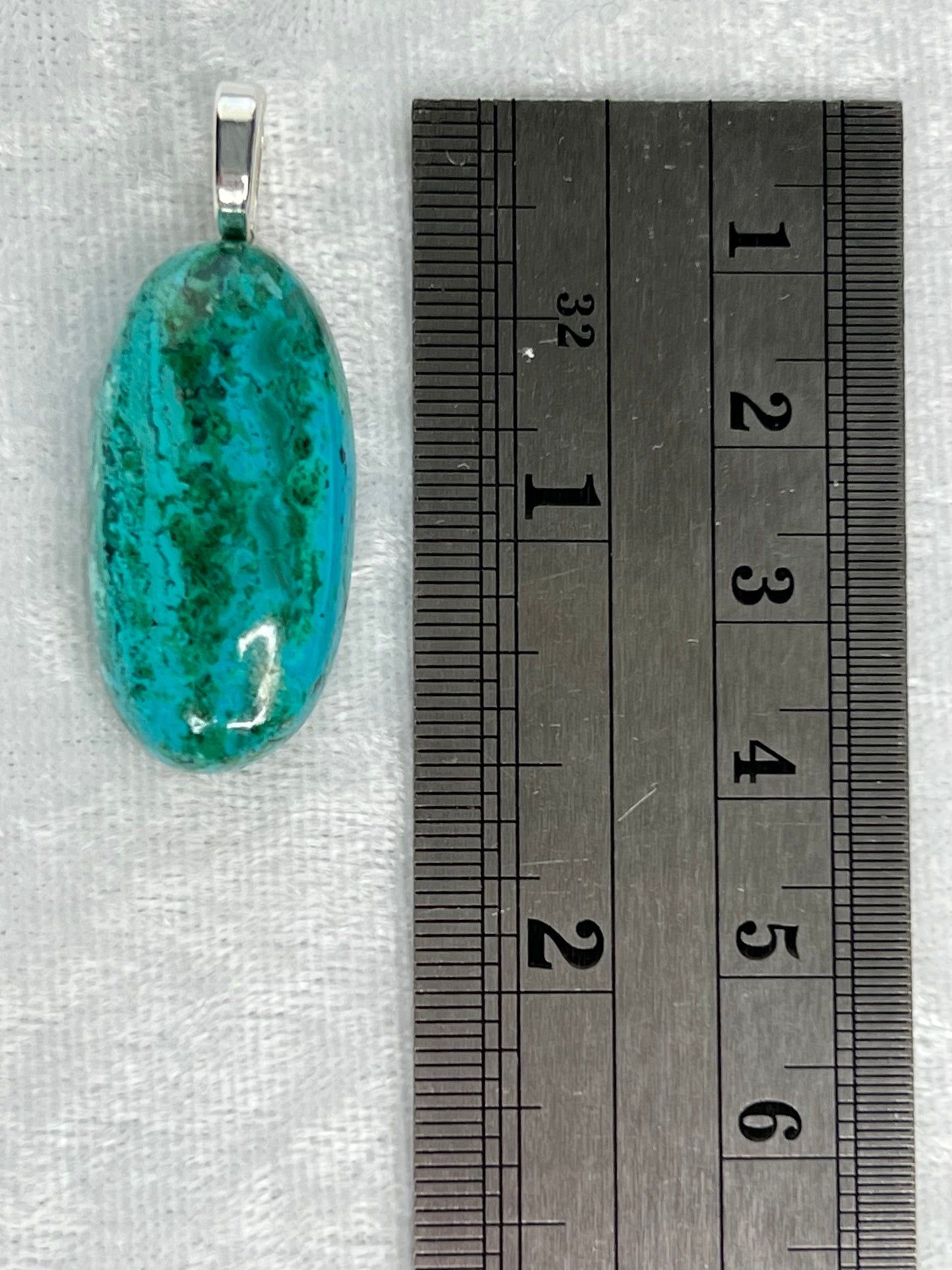 Chrysocolla Malachite Pendant Necklace