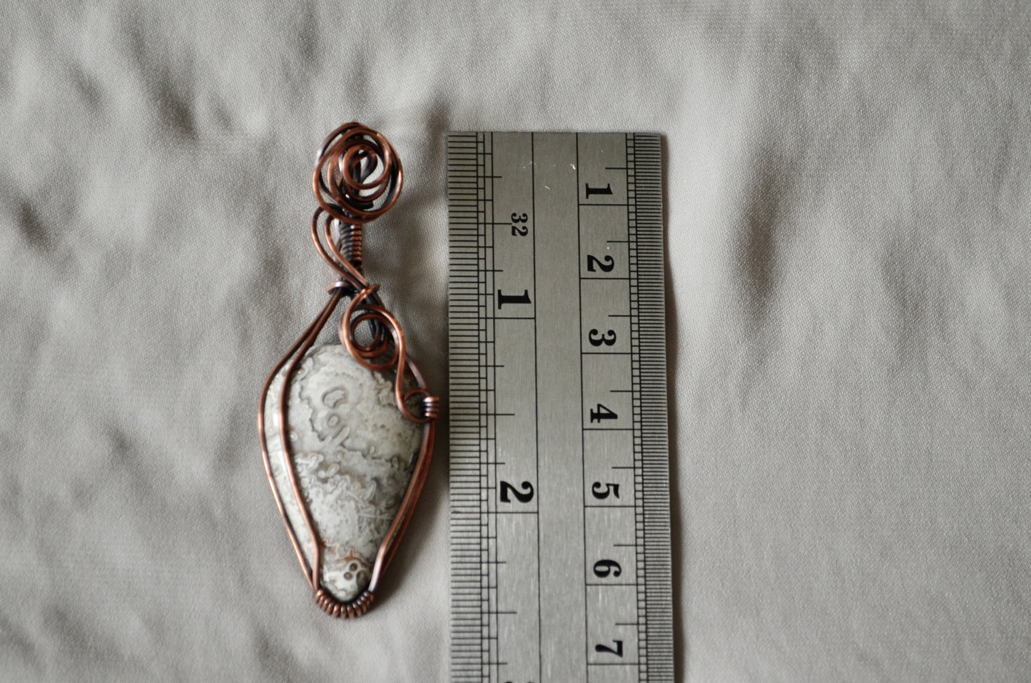 Crazy Lace Agate Pendant Necklace