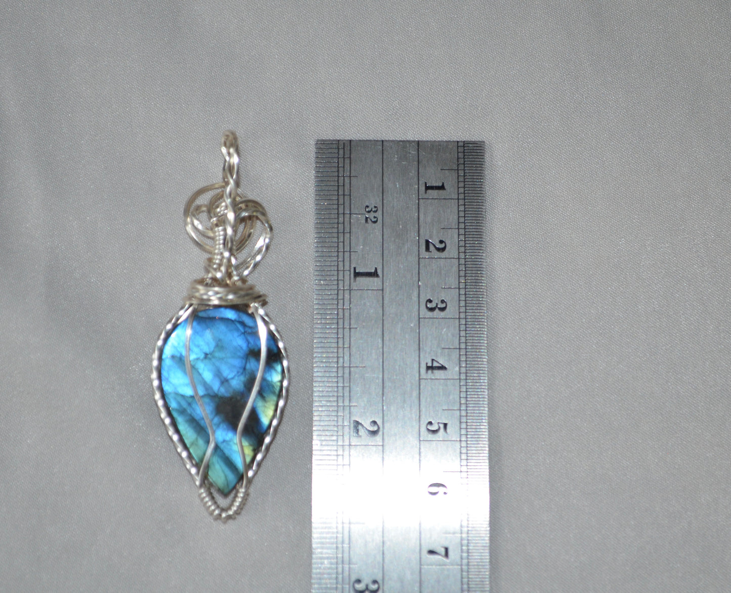 Blue Labradorite Pendant Necklace