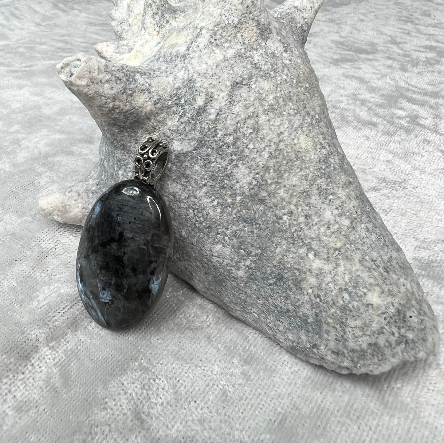 Larvikite Pendant Necklace