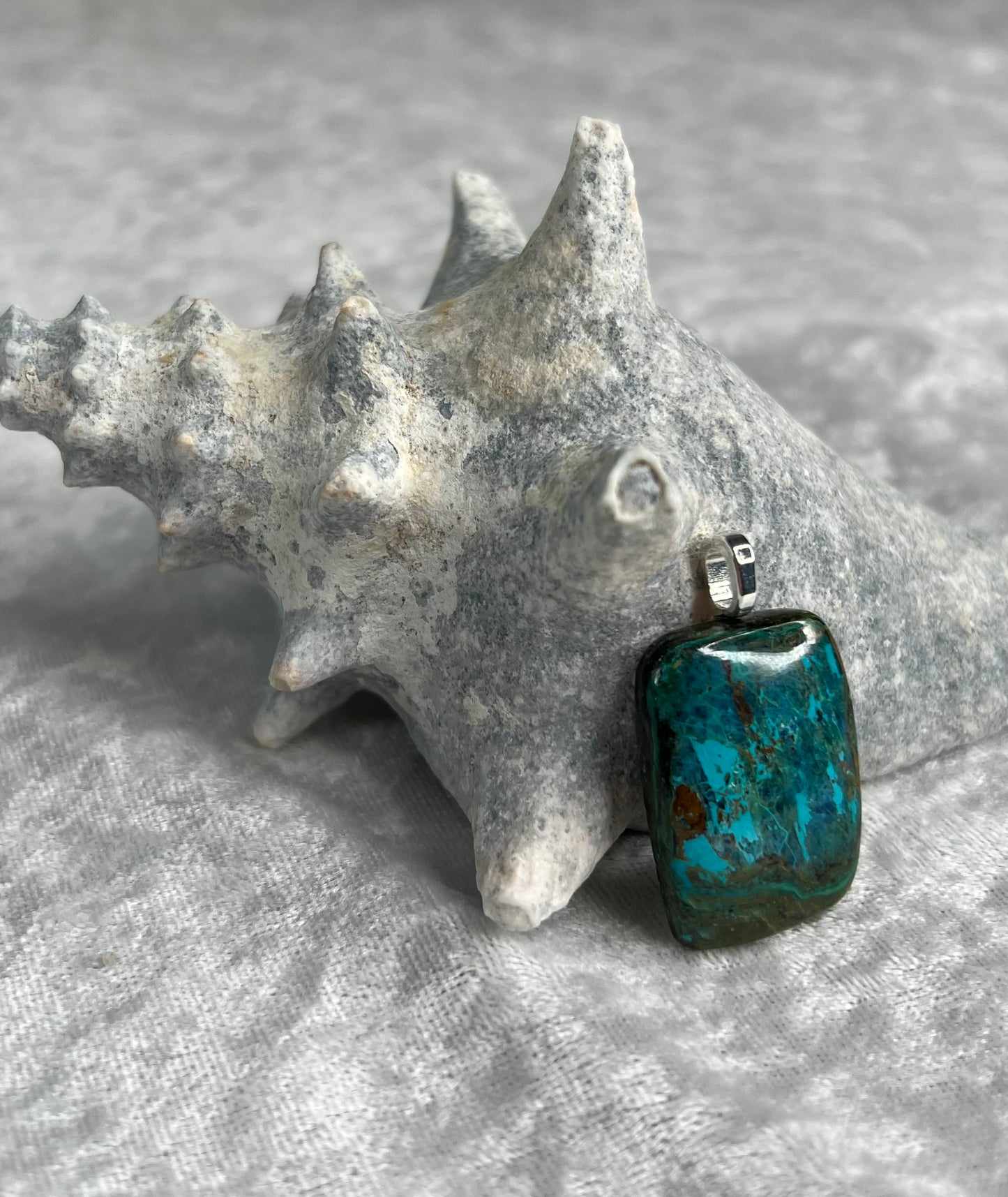 Shattuckite Pendant Necklace