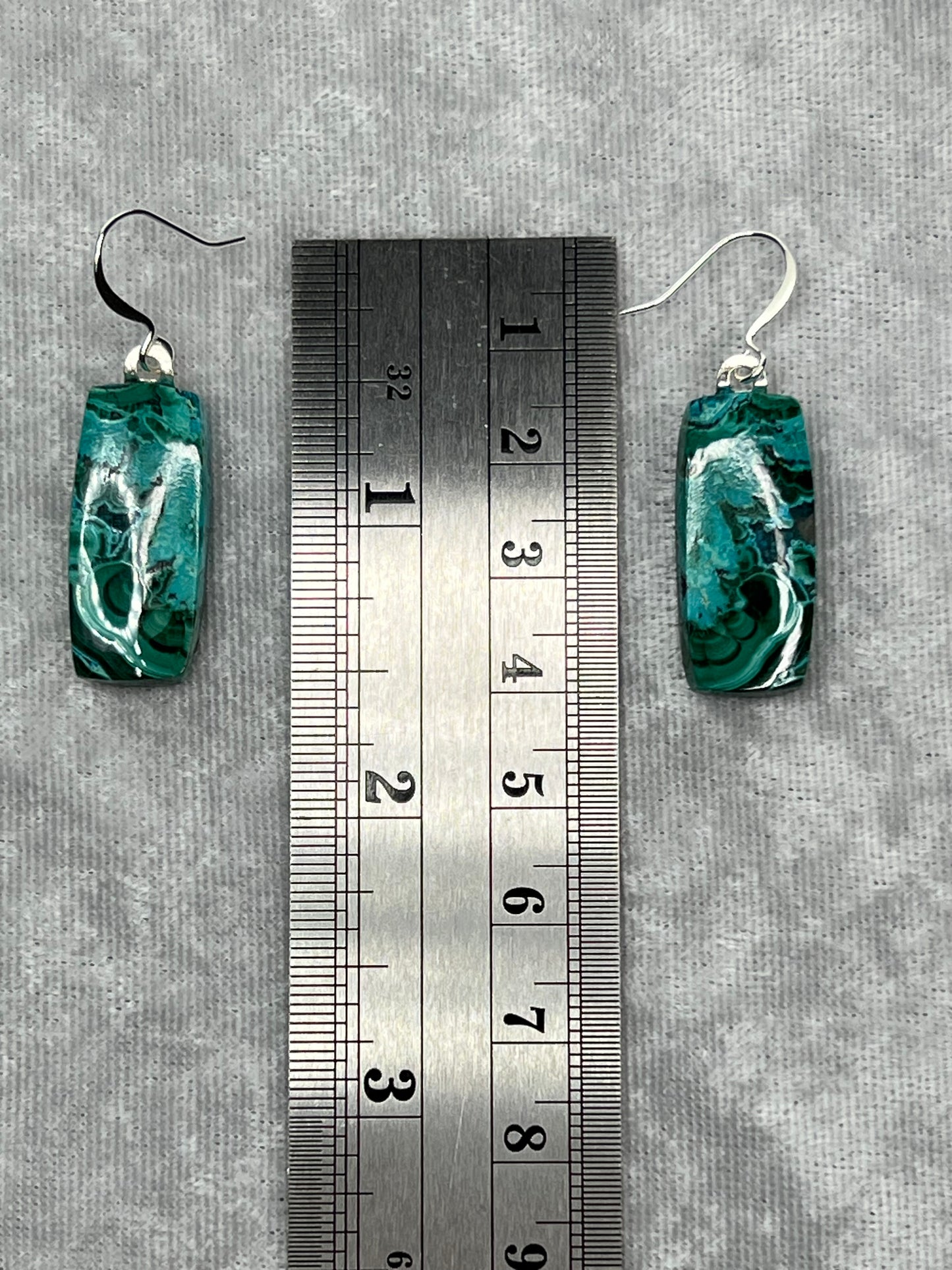 Chrysocolla Malachite Earrings