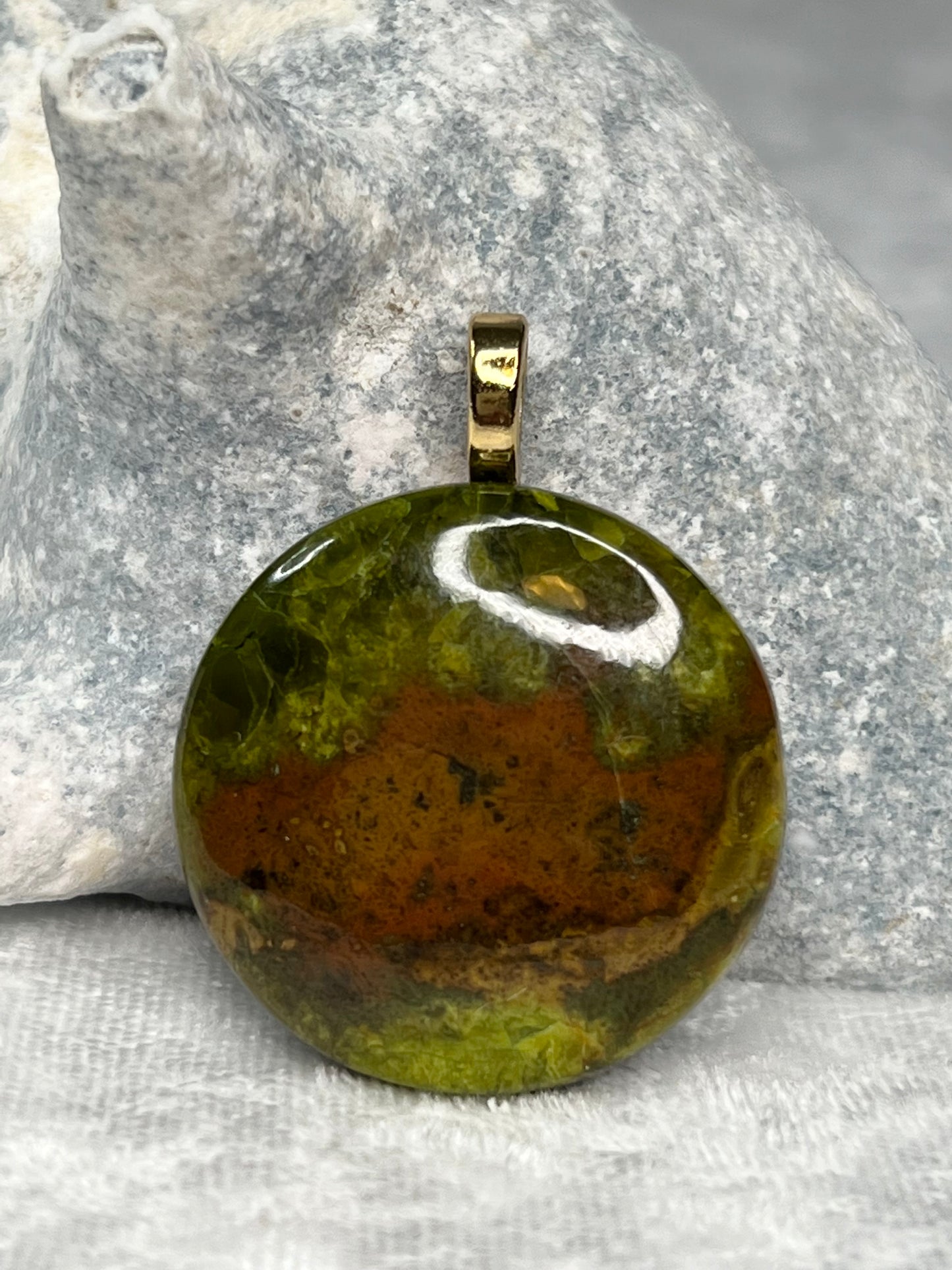 Green Opal Pendant Necklace