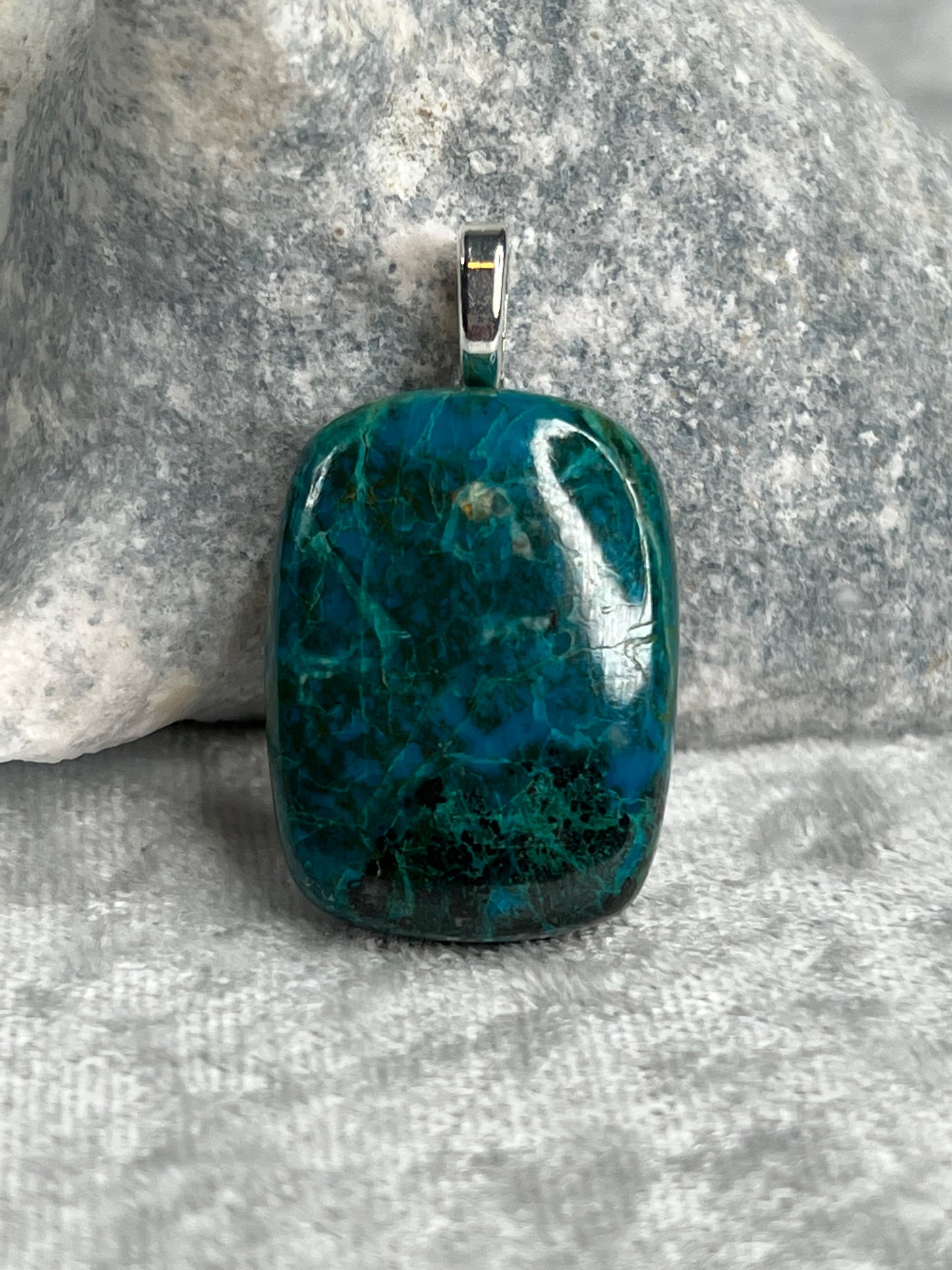 Chrysocolla Pendant Necklace