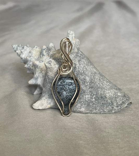 Dendritic Opal Pendant Necklace