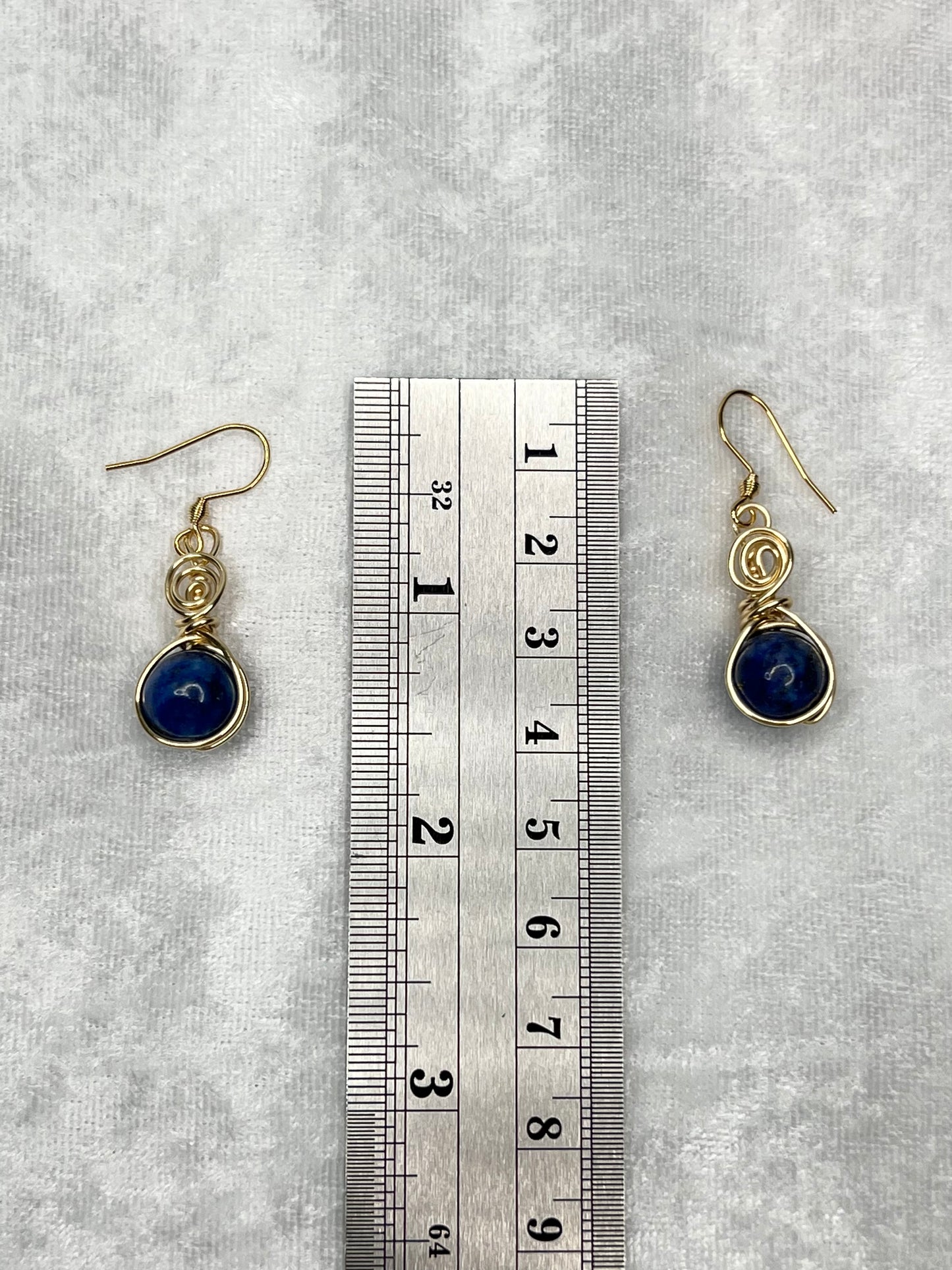 Lapis Lazuli & Gold Earrings