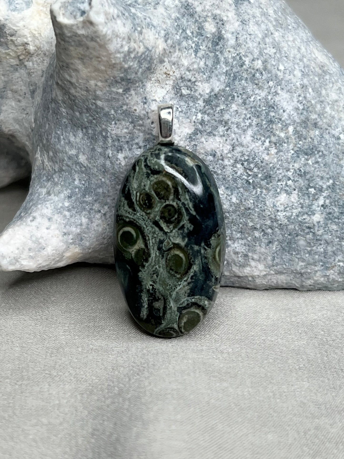 Kambaba Jasper Pendant Necklace