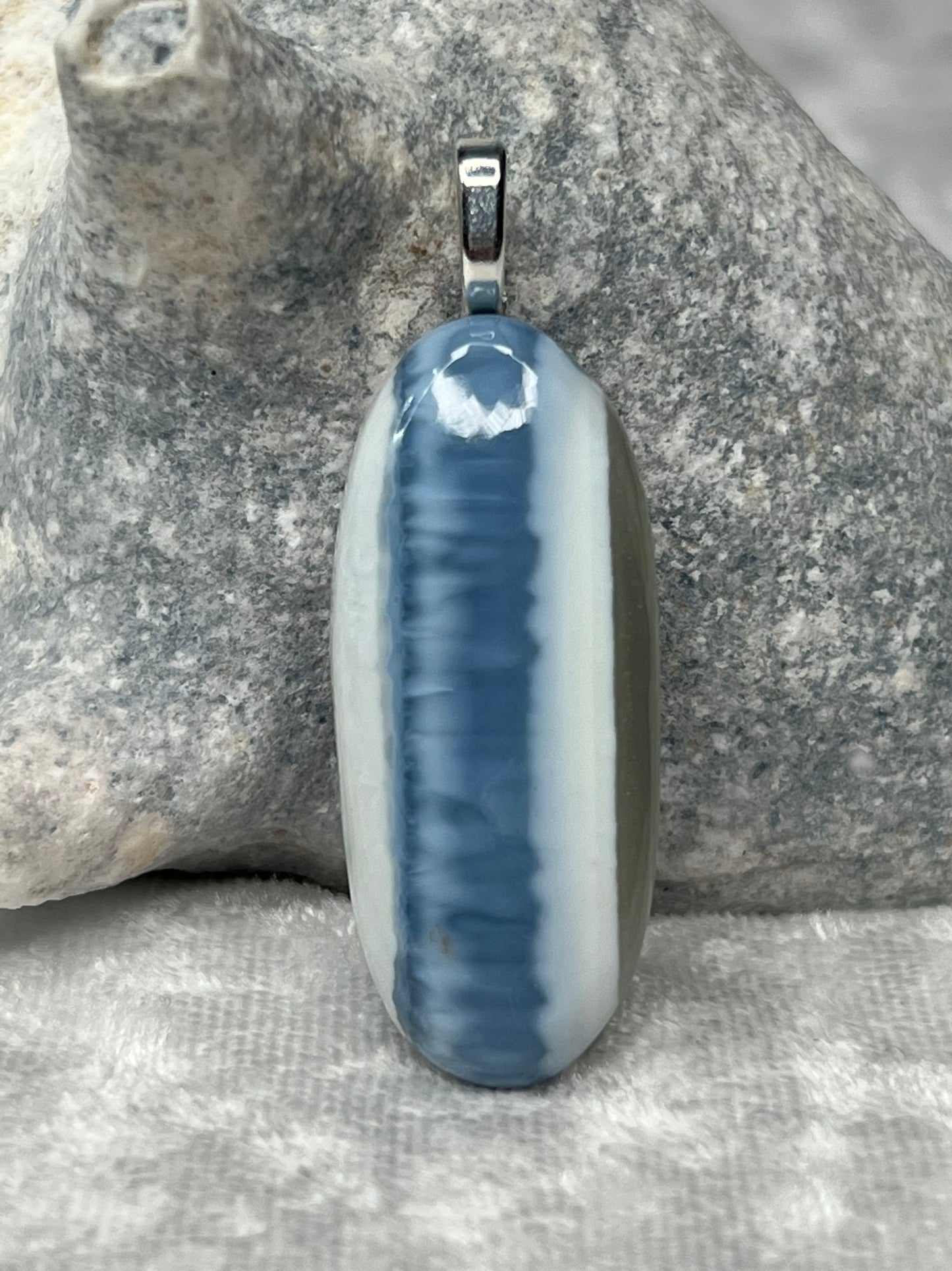 Owyhee Blue Opal Pendant Necklace