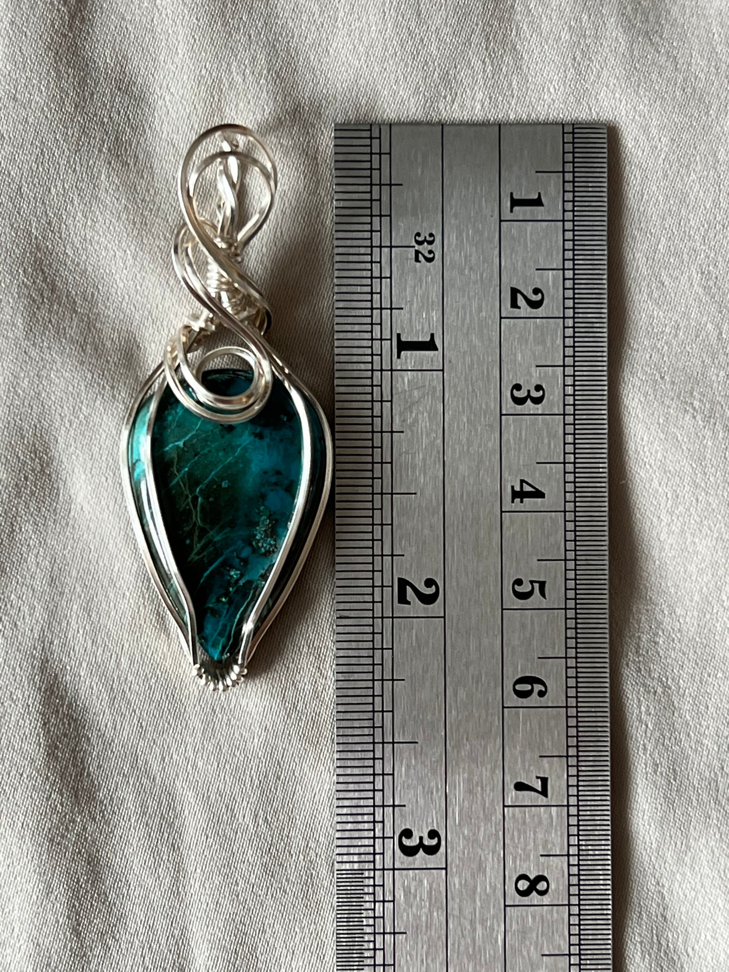 Shattuckite Pendant Necklace