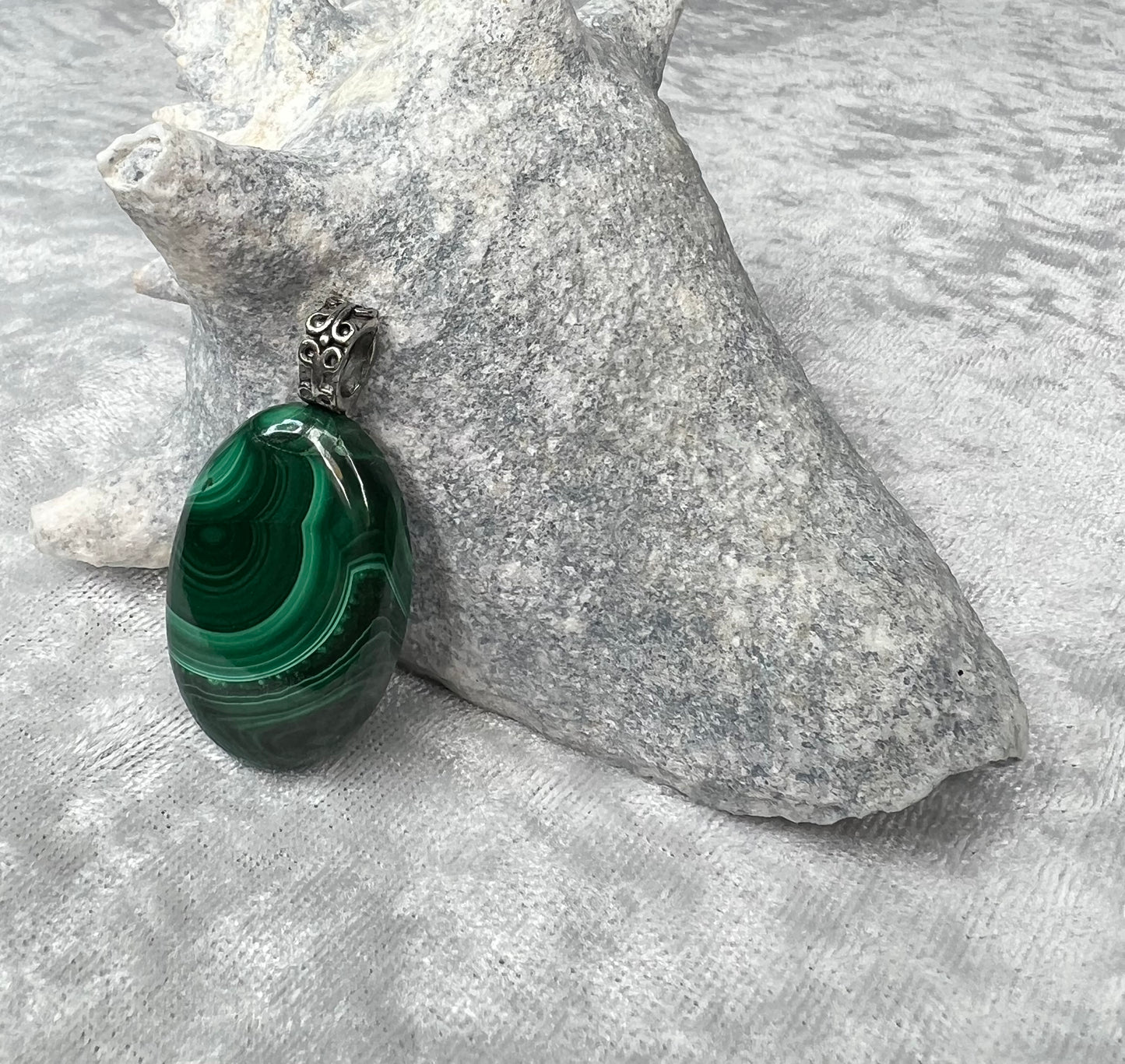 Malachite Pendant Necklace