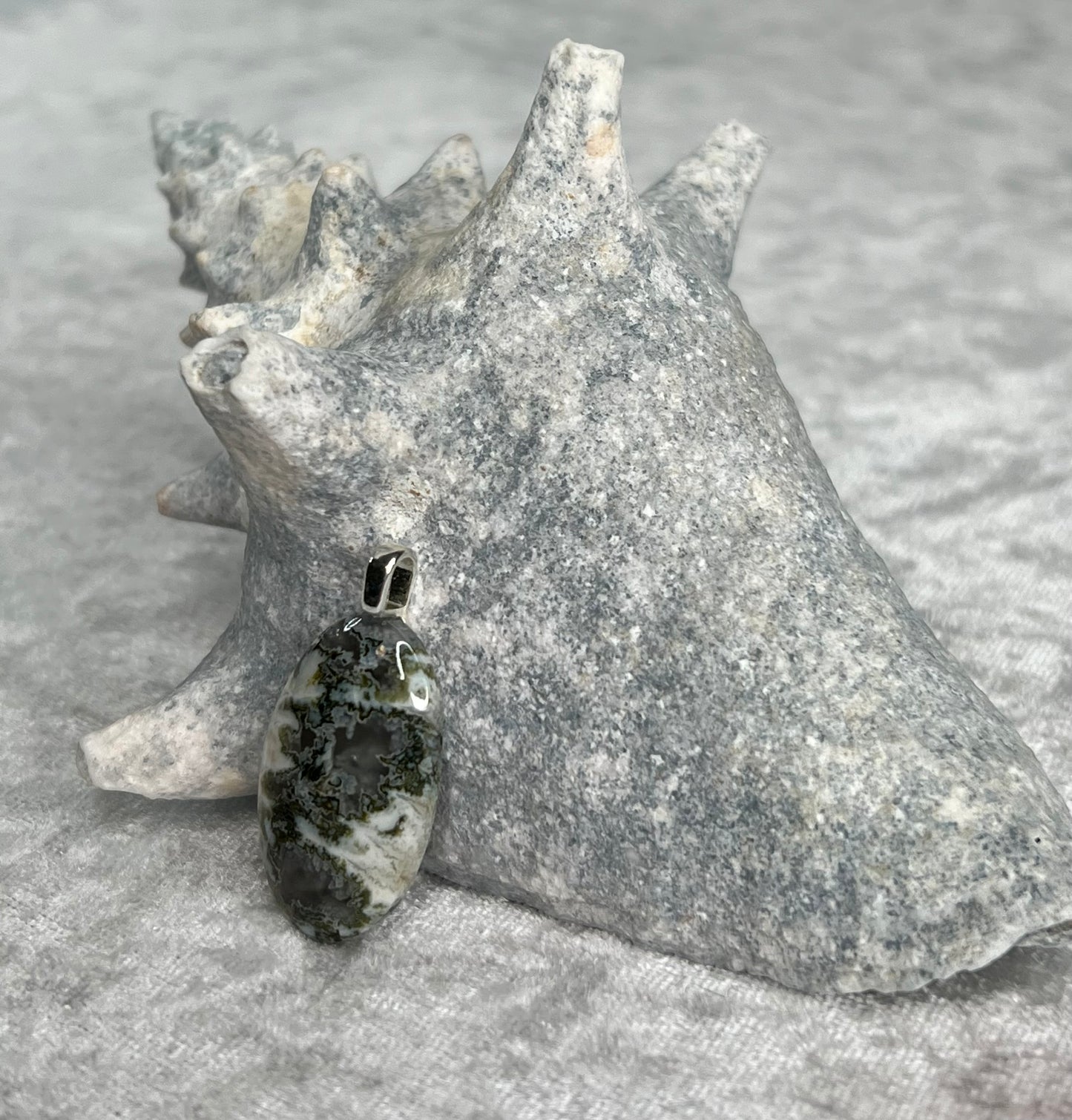 Tree Agate Pendant Necklace