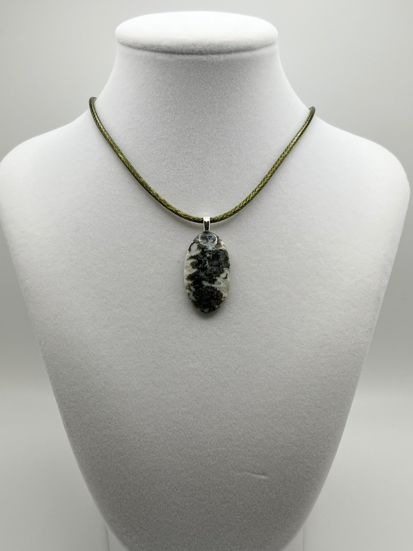 Tree Agate Pendant Necklace