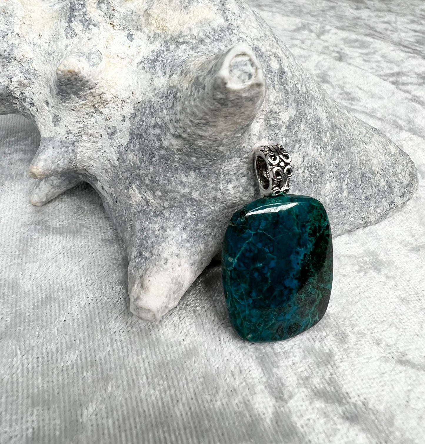 Azurite Pendant Necklace