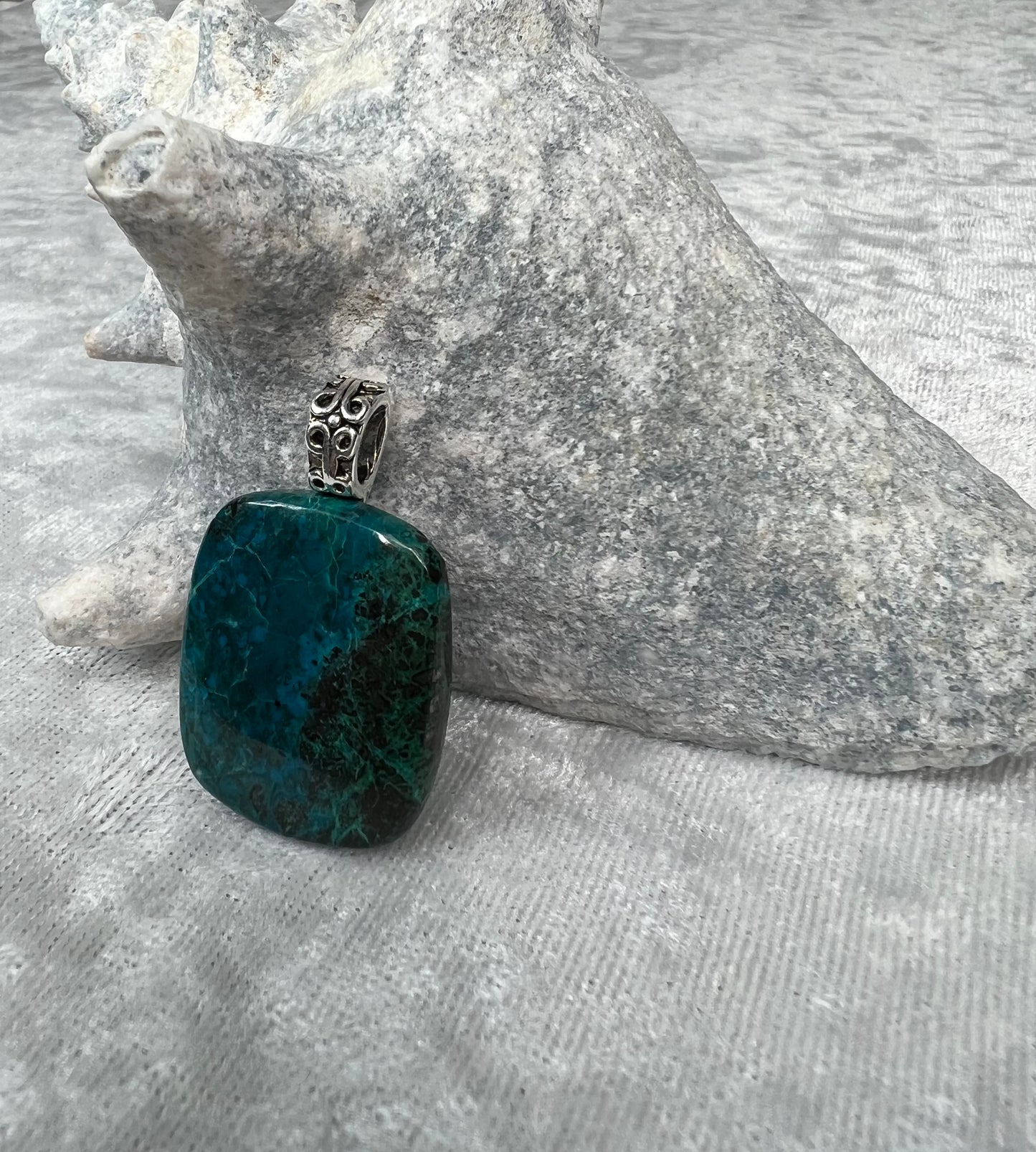 Azurite Pendant Necklace