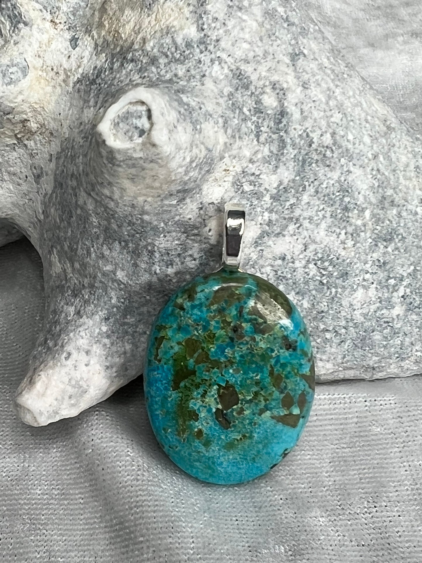 Persian Turquoise Pendant Necklace