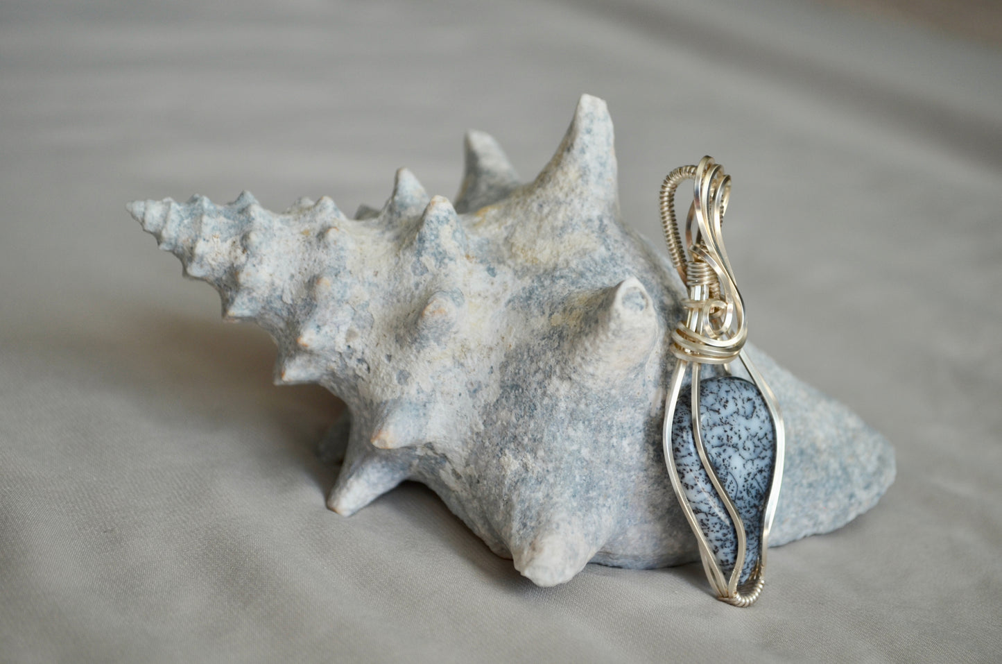 Dendritic Opal Pendant Necklace