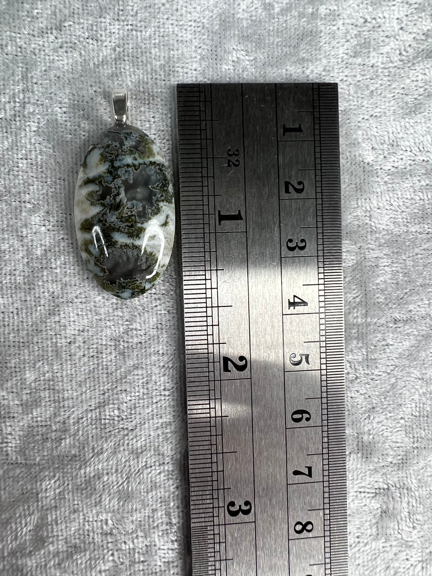 Tree Agate Pendant Necklace